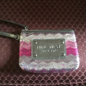 Nine West Sequined Wristlet